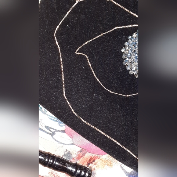 Woven sparkle bead pendant and necklace goldtone - Picture 4 of 11